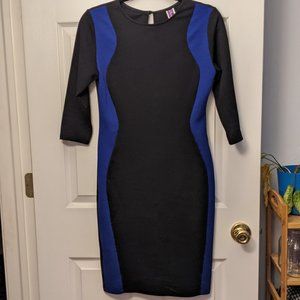 $10!!! Black and Blue Wiggle Dress